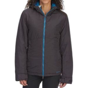EMS Women’s Sherburne Ski Jacket M Phantom Water-Resistant Insulated Hooded NWT